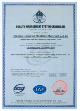 quality management system certification
